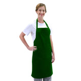 PROMO Bib Apron SHORT Length No Pockets with Adjustable Neckbands Twill Fabric 7.1oz 100% SpunPoly Multi-Color