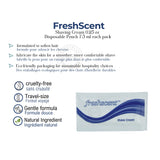 Freshscent™ Shaving Cream 0.25 oz Disposable Pouch 7.5 ml 1000's / Pack