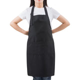 PREM. Bib Apron in With 2+1 pockets Twill Fabric 7.25oz 65/35 P/C size 28in W X 33in L Multi-Color