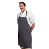 PREM. Bib Apron in With 2+1 pockets Twill Fabric 7.25oz 65/35 P/C size 28in W X 33in L Multi-Color