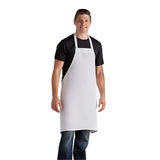 PREM. Bib Apron in With 2+1 pockets Twill Fabric 7.25oz 65/35 P/C size 28in W X 33in L Multi-Color