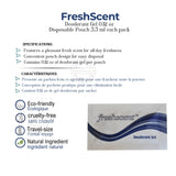 Desodorante en gel Freshscent™, bolsa desechable de 0,12 oz, 3,5 ml, 1000 unidades por paquete