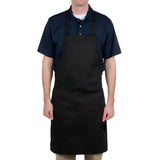 PREM. Bib Apron FULL Length in With 2 pockets Twill Fabric 7.25oz 65/35 P/C size 29in W X 34in L Multi-Color