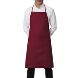 PREM. Bib Apron FULL Length in With 2 pockets Twill Fabric 7.25oz 65/35 P/C size 29in W X 34in L Multi-Color