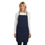 PREM. Bib Apron FULL Length in With 2 pockets Twill Fabric 7.25oz 65/35 P/C size 29in W X 34in L Multi-Color 6/Pack