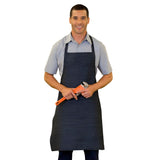 PREM. Bib Apron DENIM 1 Pocket Twill Fabric 10oz 100% Cotton size 27in W X 33in L Color Navy 