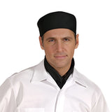 PREM. Pillbox Cap Mesh Top Velcro Closure 1 Size fits all 7.25 oz Twill P/C Color White, Black or Woven Checker