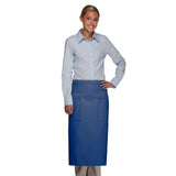 PREM. Apron BISTRO Style 2 Pockets Twill Fabric 7.25oz 65/35 P/C size 36in W X 29in L Multi-Color