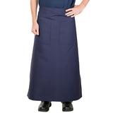 PREM. Apron BISTRO Style 2 Pockets Twill Fabric 7.25oz 65/35 P/C size 36in W X 29in L Multi-Color