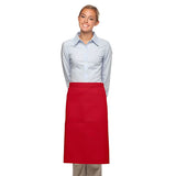 PREM. Apron BISTRO Style 2 Pockets Twill Fabric 7.25oz 65/35 P/C size 36in W X 29in L Multi-Color