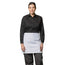 PREM. Apron DESIGNER 4 WAY No Pockets Twill Fabric 7.25oz 65/35 P/C size 35in W X 21in L Color Black/White 6/Pack