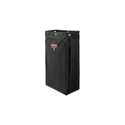 Rubbermaid 1966888 Executive 30 Gallon Black High Capacity Vinyl-Lined  Canvas Housekeeping Cart Bag