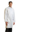 PREM. LAB Coat Men’s Button Closure 3 Pockets Twill Fabric 8.2oz 100% Cotton Color White sizes XS-XL 3/Pack