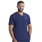 PREM. Scrub TOP SHIRT V-Neck Short Sleeve 3 Pockets Twill Fabric 4.5oz Poplin 65/35 P/C Multi-Color sizes 2XS-XL