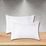 T180 Percale Cotton-Poly Pillow Protector w/7" Flap size 20"x30" QUEEN color White 12/Pack