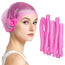 Disposable Bouffant Scrub Head Cover Stretchable NonWoven Caps Pink 200/Pack