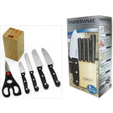 GOURMET Knife Block with Scissor 6 Pcs Kitchenware Packaging 6/Box