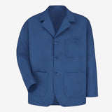 PREM. SHORT COUNTER Coat Button Closure 3 Pockets P/C Color White/Navy/Royal Blue sizes XS-XL 3/Pack