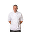 PREM.Chef Coat Slim Fit LONG/SHORT SLEEVE Snap Closure P/C Poplin Color White sizes SM-XL 3/Pack