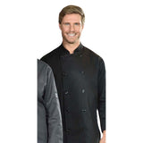 Premium Colored Chef Coat Poly/Cotton Twill Short Sleeve with Sleeve Pocket w/Matching Plastic Button Closure Available sizes XS-XL  