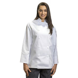 Premium Chef Coat 100% Cotton Twill Long Sleeve with Plastic Button Closures Color White Available sizes XS-XL 