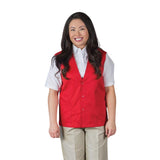 PREM. WORK VEST 2 pockets & V-shaped Neckline with Snap Closure 65/35 Poly/Cotton 7.25-oz. Twill Fabric size XS-XL Multi-Color