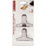 GOURMET Bag Clip Stainless Steel Magnetic 2 Pcs Kitchenware