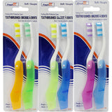 FRESHUP Toothbrush Travel 2 Pcs Folding Bodycare Packing 48/Box