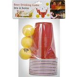 CLARO Beer Pong Set 12Pc with 3 balls Size 16oz cups Tableware Packing 24/Box