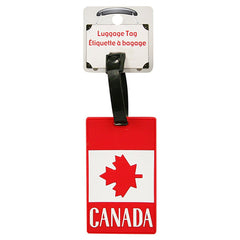 HOME ACCENTS Luggage Tag Canada Flag Size 4 inch Home Accessories