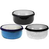 GOURMET Speckled Bowl with Lid Size 6 inch Packing 12/Box