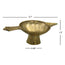 HOME ACCENTS Brass Diya Size 3.7 inch Home Accessories Packing 12/Box