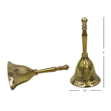 HOME ACCENTS Brass Pooja Bell Size 5 inch Home Accessories Packing 6/Box