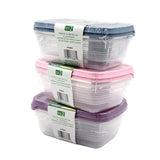 STERILITE Container Pearl 2 Pcs 600ml Plasticware Color Blue/Pink/Purple Packaging 36/Box