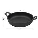 GOURMET Cast Iron Round Pan Size 7x6x1 inch Cookware Packing 6/Box