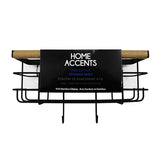 HOME ACCENTS Shelf Storage with Suction Hooks Home Accessories Packing 8/Box