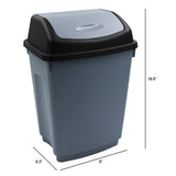 STERILITE Wastebasket Swing Top 15L Plasticware Packaging 10/Box