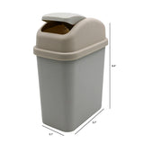 STERILITE Wastebasket Swing Top 1.8L Plasticware Packaging 18/Box