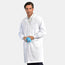 PREM. LAB Coat Men’s Dome closure 3 Outside Pockets and Knit Cuffs 8.2oz Twill 100% Cotton Color White sizes XS-XL 3/Pack