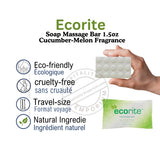 Ecorite Soap Massage Bar 1.5oz Cucumber-Melon Fragrance 288's/ Pack