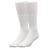 Tube Socks Cotton with Spandex Elastic Ultimate Over the Calf Unisex Color White 