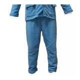 Patient's Pajama Bottom PANT with Elastic Fabric Poly Fleece Color BLUE 