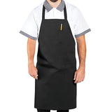 STD. Bib Apron FULL Length in With 3 Pockets Twill Fabric 100% Polyester Multi-Color