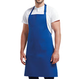 STD. Bib Apron FULL Length in With 3 Pockets Twill Fabric 100% Polyester Multi-Color