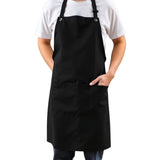 STD. Bib Apron FULL Length No Pockets Twill Fabric 7.1oz 100% SpunPoly size 32in W X 34in L Multi-Color 