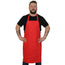 STD. Bib Apron FULL Length No Pockets Twill Fabric 7.1oz 100% SpunPoly size 32in W X 34in L Multi-Color 12/Pack