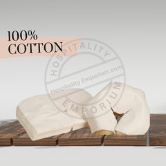 100% Cotton Flannel Flat Face Cover 24"x17" color White/Natural 12/Pack