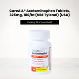 CareALL Acetaminophen Tablets, 325mg, 100/bt (NBE Tylenol) (USA)