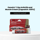 CareALL 1.5oz Arthritis and Muscle Cream (Capsaicin .025%)