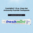 FreshMint 1.5 oz. Clear Gel Anticavity Fluoride Toothpaste 144's units/cs